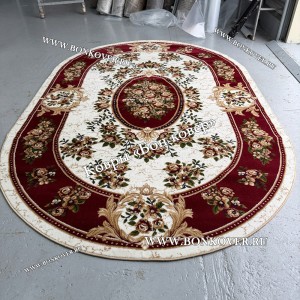 Ковер Лайт Карпет Медальон Дизайн 26358 Овал