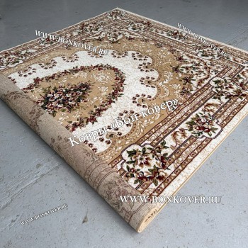 КОВЕР РОССИЙСКИЙ ЖАККАРДОВЫЙ АРТ 2461 БЕЖЕВЫЙ